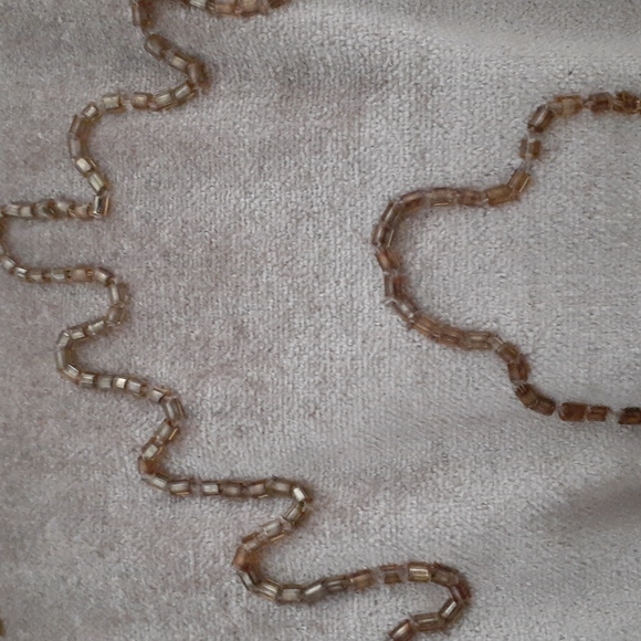 Safavieh Throw Pillow Beaded Gold Sparkle Velvet Golden Beige 18” Square NWT - Picture 7 of 12